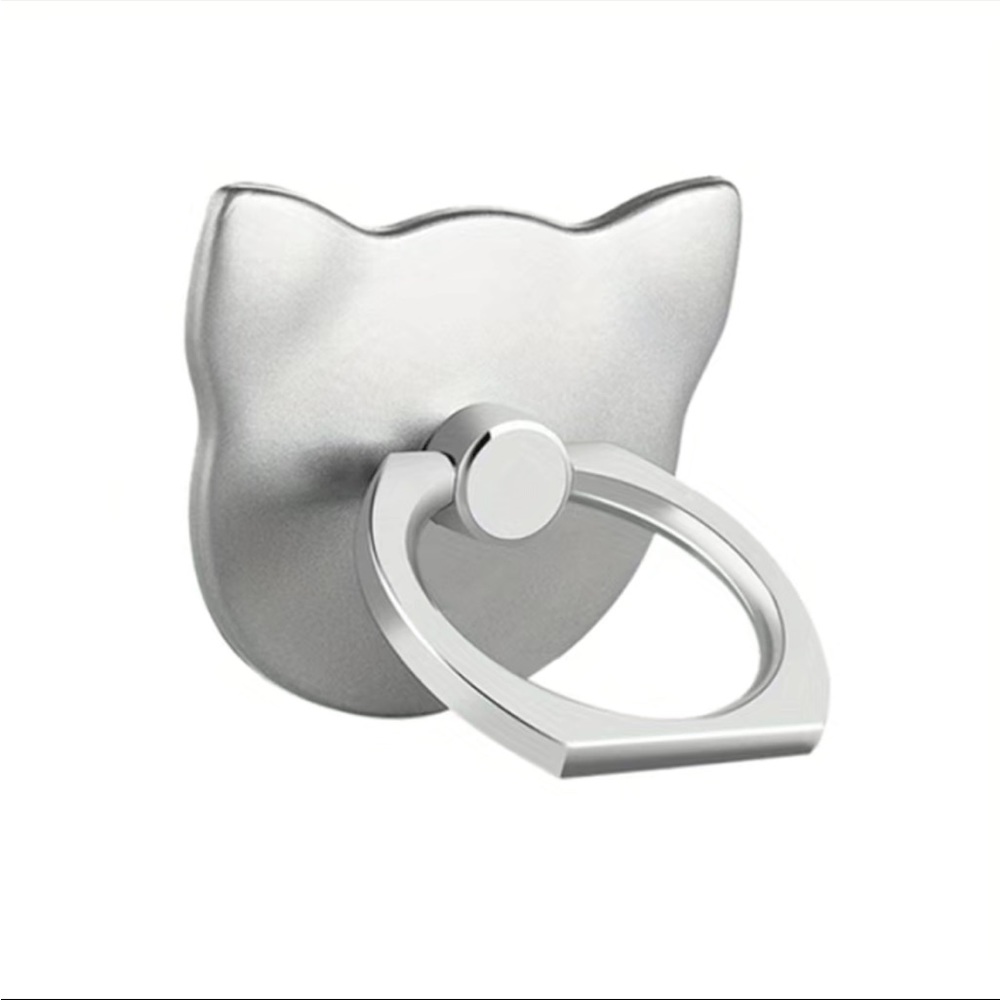 4/$20 Silver Cat Phone Grip